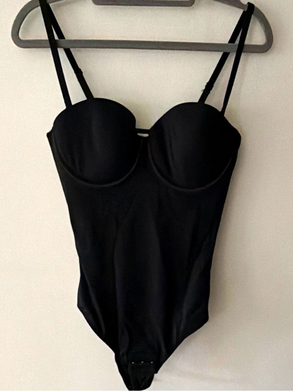 Shapeshe Black Women's Corset Style Bodysuit Shapewear Medium